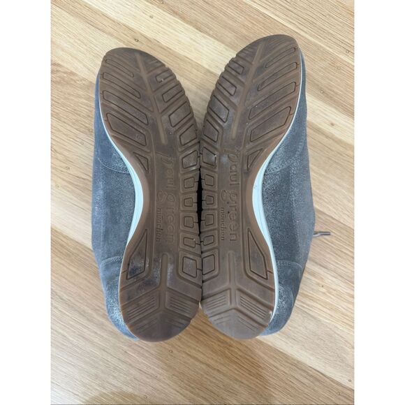 Paul Green Metallic Pewter Sneakers US Size 8.5 - Picture 5 of 7